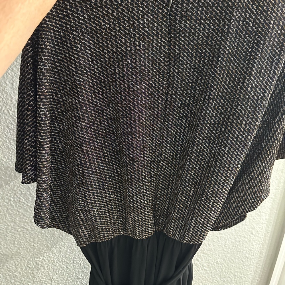 Calvin Klein Black and Silver Textured jumpsuit NEW - Picture 4 of 4